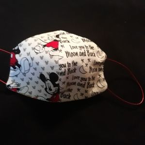 Reversible face mask, Mickey Mouse design